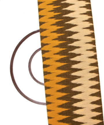 yellow ikat fabric